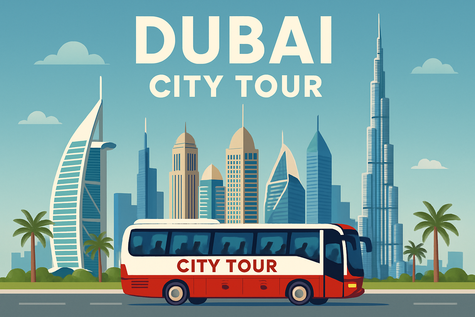 Iconic Dubai skyline city tour